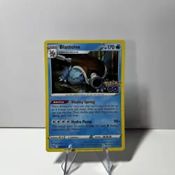 Blastoise 017/078 Pokemon GO Holo Rare Pokemon TCG Card - Image 1