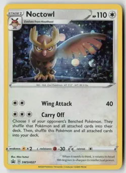 Noctowl - SWSH027 - SWSH: Sword & Shield Promo Cards Holo - PTCG - LP - Image 1