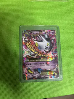 Pokemon TCG M Gengar EX Black Star Promo Card XY166 - Image 1