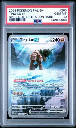Pokemon TCG Ting-Lu EX Holo Card 263/193 Sv02: Paldea Evolved PSA 10 - Image 1