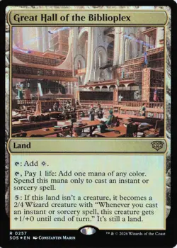 Great Hall of the Biblioplex 257 SOS Secrets of Strixhaven R Foil - Image 1