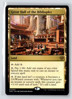 Great Hall of the Biblioplex #257 Secrets of Strixhaven Magic The Gathering MTG - Image 1