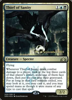 Thief of Sanity [Guilds of Ravnica Prerelease Promos] Lightly Played Foil - Image 1