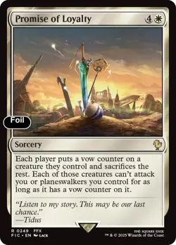 Promise of Loyalty (Surge Foil) 249 Commander: FINAL FANTASY NM EN - Image 1