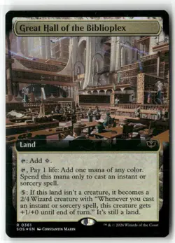 Great Hall of the Biblioplex Secrets of Strixhaven MTG NM MAGIC FOIL - Image 1