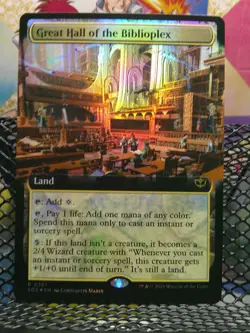 Great Hall of the Biblioplex (Extended Art) #361 (Foil) NM Secrets of Strixhaven - Image 1
