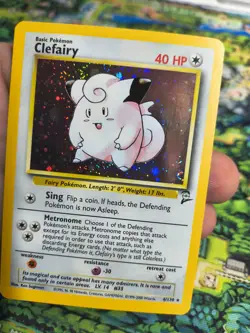 Pokemon TCG Clefairy Base Set 2 Holo Rare English 6/130 LP - Image 2