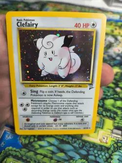 Pokemon TCG Clefairy Base Set 2 Holo Rare English 6/130 LP - Image 4