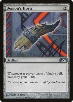 Demon's Horn - Magic 2010 | MTG Card - Image 1