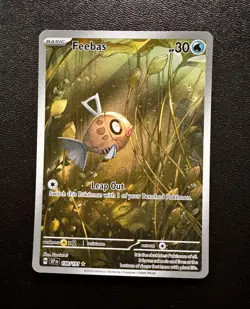 Pokemon Feebas 198/191 Sv08: Surging Sparks Illustration Rare Holo English - Image 1
