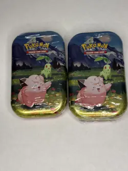 2 Pokemon Mini Tins Mega Evolution Ascended Heroes Booster Tin 4 packs sealed - Image 2