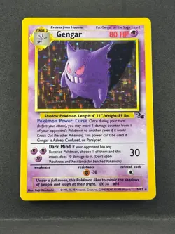 Pokemon TCG – Gengar 5/62 Fossil Holo LP - Image 2