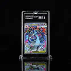 2025 Pokemon Mega Charizard X Ex 023 Mega Evolutions Black Star Promo TAG 9 Mint - Image 1