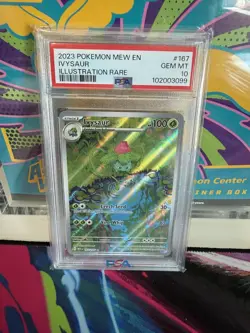 2023 POKEMON MEW EN-151 ILLUSTRATION RARE #167 IVYSAUR PSA 10 - Image 1