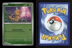 Weedle 001/086 ME04: Chaos Rising Reverse Holo NM/M Pokemon - Image 3