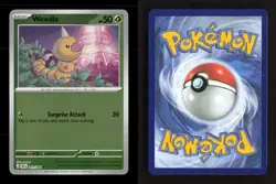 Weedle 001/086 ME04: Chaos Rising Reverse Holo NM/M Pokemon - Image 3
