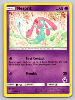 Mesprit - 84/236 (Mewtwo Stamped) 084/236 Promo Battle Academy Pokemon Near Mint - Image 1