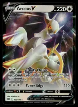 Arceus V 122/172 Holo V Rare Brilliant Stars Pokemon MP - Image 1