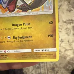Pokemon TCG Shining Rayquaza Shining Legends 56/73 Shiny Holo Rare 120 HP - Image 2