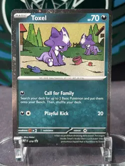 Pokemon Toxel Mega Evolutions Promo #078 Cosmos Holo Near Mint - Image 1