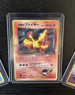Japanese Vintage Pokemon Holo Bundle Rockets Moltres Misty Tentacruel Mr Mime LP - Image 3