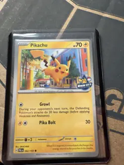 Pokemon Pikachu Trading Card Rain City NBA Showcase Limited Edition - Image 3