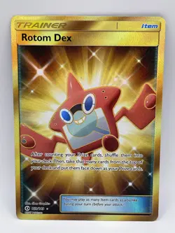 Rotom Dex (Secret) 159/149 SM Base Set Pokemon TCG Holo HP - Image 1