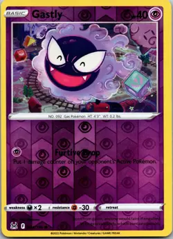 Gastly 064/196 Common Lost Origin Pokemon Reverse Holo Near Mint - Image 1