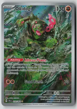 Okidogi 074/064 Illustration Rare Shrouded Fable Pokemon NM - Image 1
