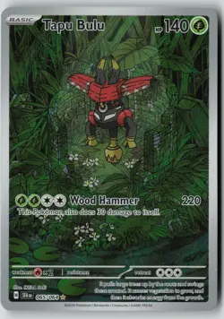 Tapu Bulu 065/064 Illustration Rare Shrouded Fable Pokemon NM - Image 1