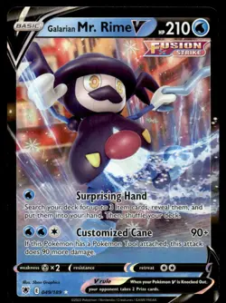 Pokemon TCG Astral Radiance #049/189 Galarian Mr. Rime NM - Image 1