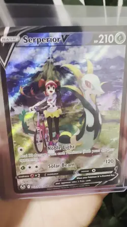 Serperior V TG13/TG30 Holo V Rare Silver Tempest Trainer Gallery Pokemon NM - Image 2