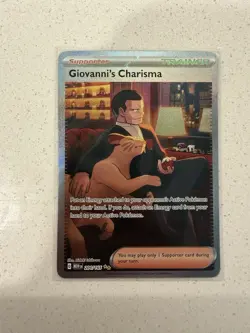 Giovanni's Charisma 204/165 Sv: Scarlet & Violet 151 Holo Pokemon TCG NM - Image 1
