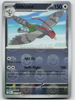 NM Unfezant (Poke Ball Pattern) 073/086 Uncommon Black Bolt Pokemon - Image 1