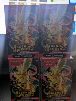 Pokemon Ascended Heroes Booster Bundle LOT OF 4 - Image 1