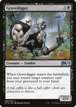 Gravedigger - Core Set 2019 | MTG Card - Image 1