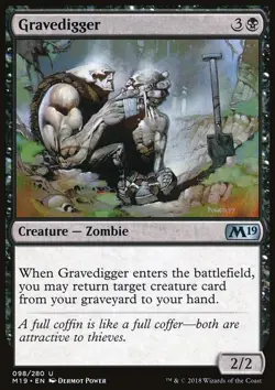 Gravedigger - Core Set 2019 | MTG Card - Image 3