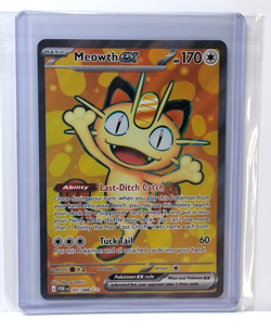 Meowth ex 107/088 Ultra Rare Full Art Holo Perfect Order Pokemon Near Mint EN - Image 1