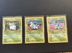 Pokemon 1st edition Jungle Nidoran/Nidorina/Nidoqueen Family Evolution Lot! - Image 2