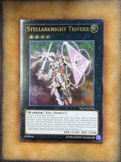 Yugioh Stellarknight Triverr NECH-EN054 Ultimate Rare LP - Image 1