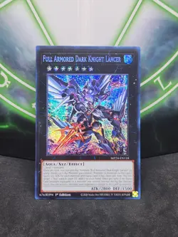Yugioh Full Armored Dark Knight Lancer MP24-EN118 Prismatic Secret 1st Ed NM - Image 1