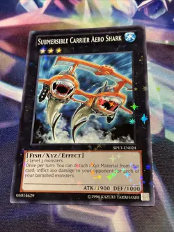 Yugioh Submersible Carrier Aero Shark SP13-EN024 Starfoil Rare Unlimited NM/M - Image 2