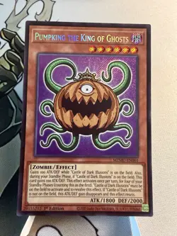 Yu-Gi-Oh! Pumpking the King of Ghosts, Chibi Secret Rare, 1st Ed MZMU-EN061, NM - Image 1