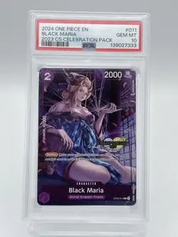 Black Maria ST04-011 Championship Alt Art One Piece PSA 10 Gem Mint - Image 2