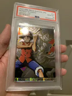 PSA 10 2021 ONE PIECE WAFERS JAPANESE GRAND LOG 01 MONKEY D. LUFFY - Image 2
