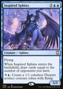 Inspired Sphinx - Kaldheim Commander | MTG Card - Image 3