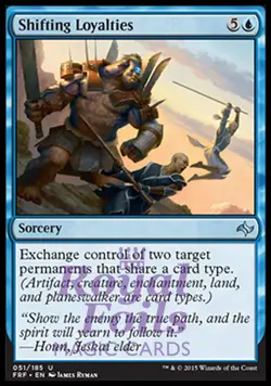 Shifting Loyalties 2x FOIL FRF MTG Fate Reforged Uncommon MINT blue - Image 1