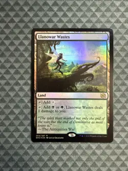 MTG Llanowar Wastes #264/287 Foil Rare The Brothers’ War (BRO) - Image 1