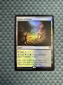 MTG Caves of Koilos #244/281 Foil Rare Dominaria United (DMU) *print errors - Image 1