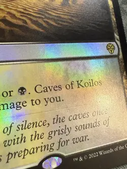 MTG Caves of Koilos #244/281 Foil Rare Dominaria United (DMU) *print errors - Image 4